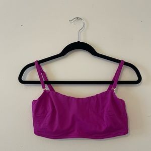Solar & Shade for Target Underwire Bikini Top, Ribbed Magenta, Size 36D